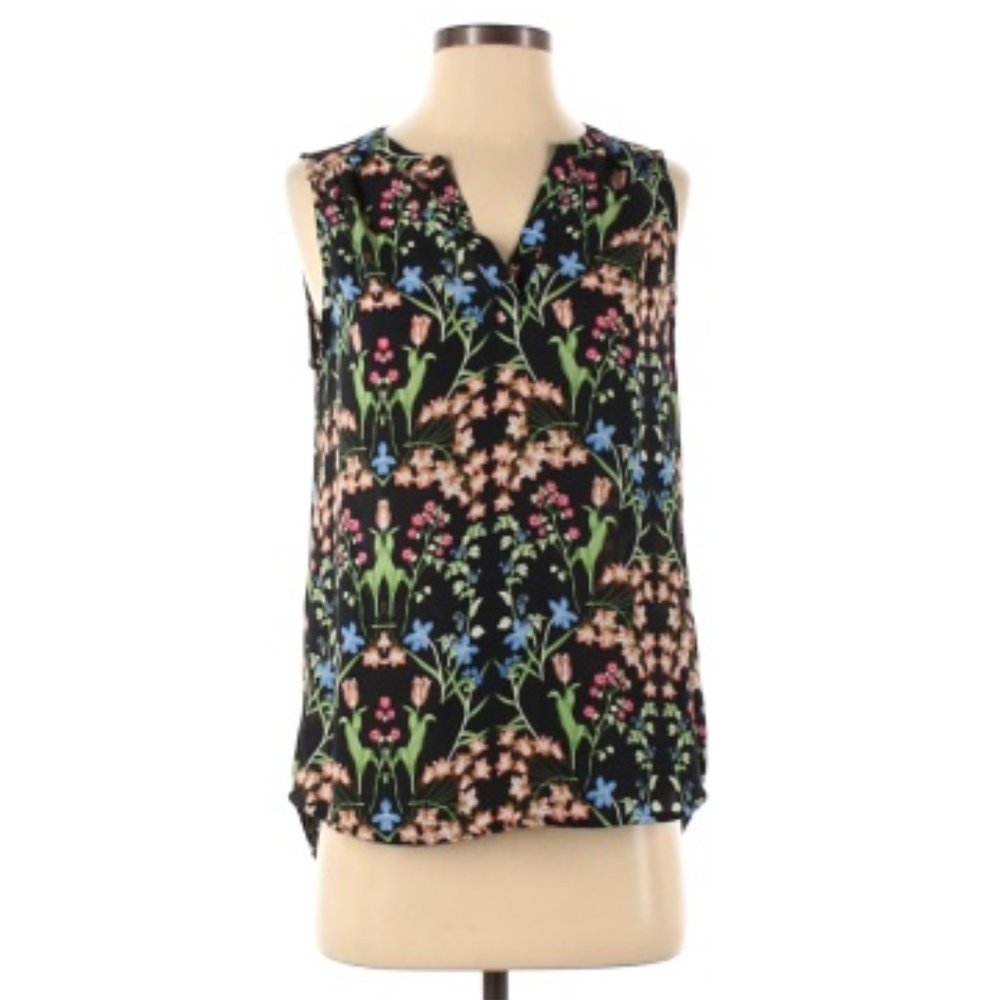 Dalia Black Floral  Blouse